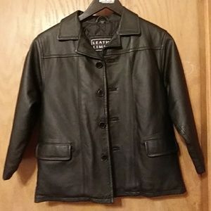 Leather Limited Youth Leather Jacket, Size 7